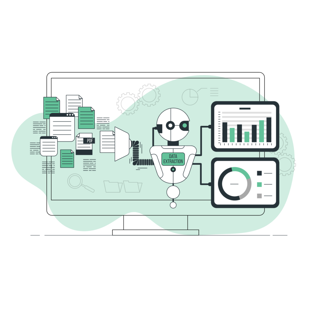 Illustration: AI agent used in business software