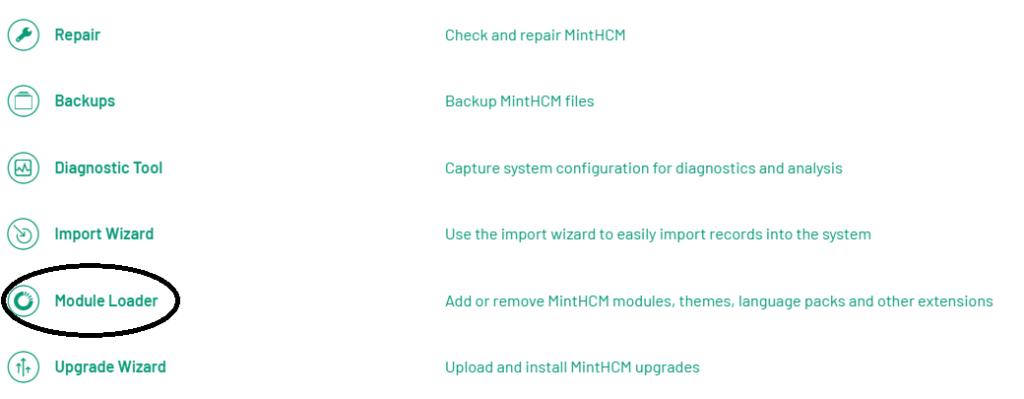 minthcm language package instalation guide
